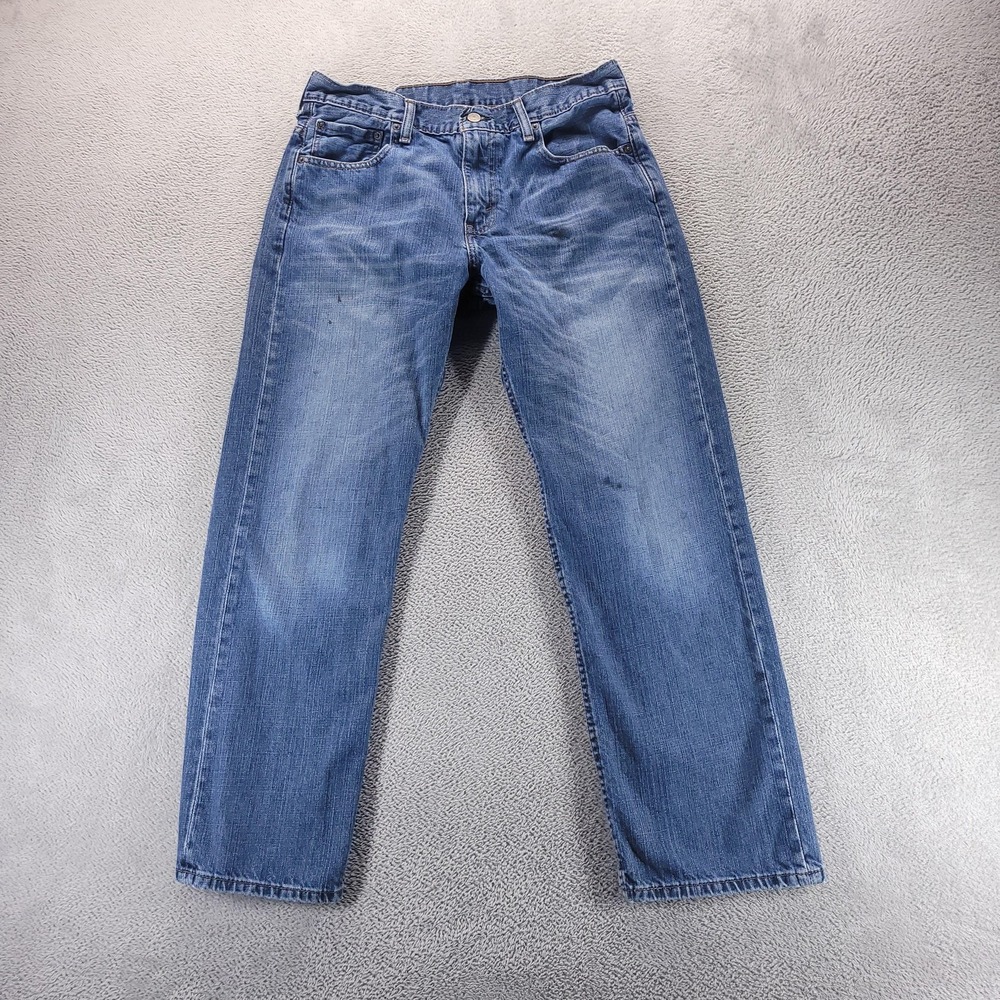 Levis Jeans Mens 32x32 Blue 569 Loose Straight Relaxed Medium Wash Denim Comfort